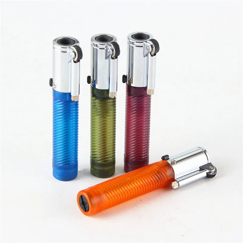 Cigarette Accessories Simple fashion Butane gas lighter Cylindrical shape grinding wheel windproof torch lighters
Cigarette Accessories Simple fashion Butane gas lighter Cylindrical shape grinding wheel windproof torch lighters