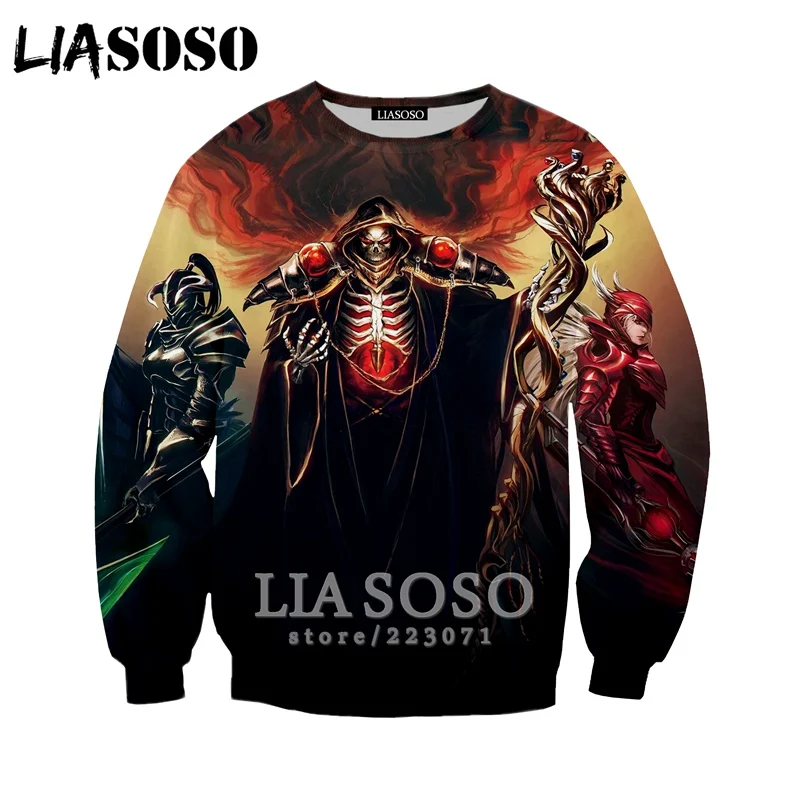 LIASOSO Autumn Fashion Hoodies Men Women 3D Print Anime Overlord Sweatshirt Casual Unisex Long-Sleeved Harajuku Pullover A102-06
LIASOSO Autumn Fashion Hoodies Men Women 3D Print Anime Overlord Sweatshirt Casual Unisex Long-Sleeved Harajuku Pullover A102-06