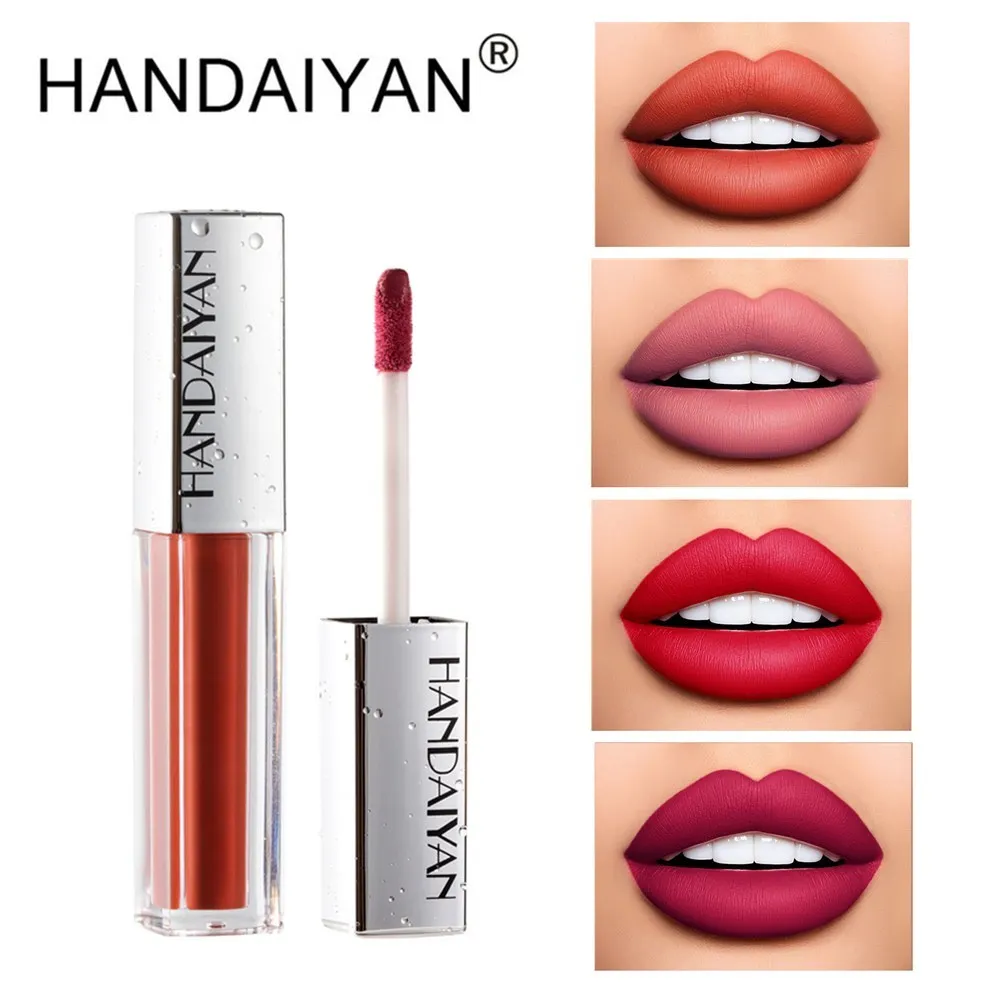 HANDAIYAN Professional Makeup Liquid Lipstick Tint Velvet Matte Lipstick Long Lasting Moisturizer Lip Make Up Cosmetic Lip Gloss
HANDAIYAN Professional Makeup Liquid Lipstick Tint Velvet Matte Lipstick Long Lasting Moisturizer Lip Make Up Cosmetic Lip Gloss