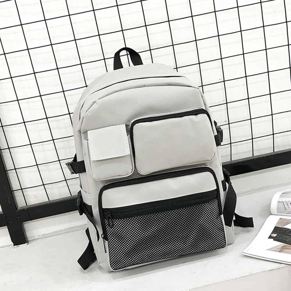 Travel Luggage Fashion Student Solid Schoolbag Large Capacity Mesh Adjustable Strap Laptop Backpack Storage Zipper Men Women
Travel Luggage Fashion Student Solid Schoolbag Large Capacity Mesh Adjustable Strap Laptop Backpack Storage Zipper Men Women