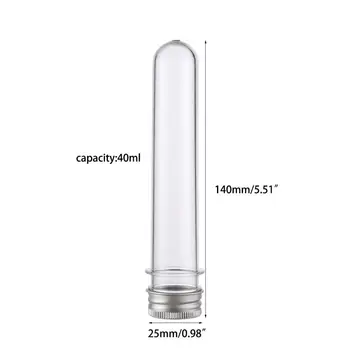 Plastic Test Tubes Clear and Transparent Candy Storage Containers with Screw Caps 40ml 10PCS
Plastic Test Tubes Clear and Transparent Candy Storage Containers with Screw Caps 40ml 10PCS