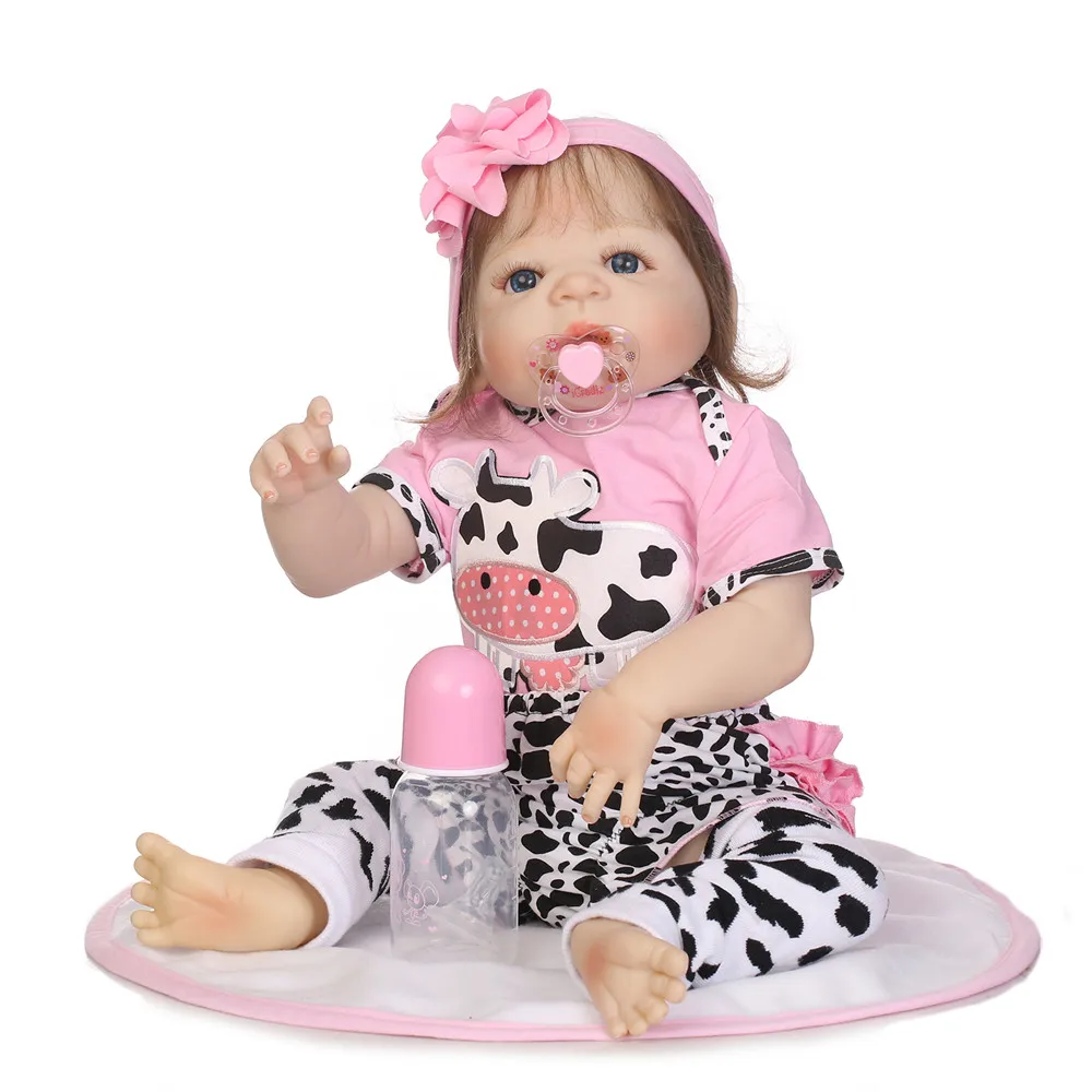 23inch Full silicone reborn baby dolls Toy Baby-Reborn lifelike baby model vinyl newborn bathe princess toddler Brinquedos toy
23inch Full silicone reborn baby dolls Toy Baby-Reborn lifelike baby model vinyl newborn bathe princess toddler Brinquedos toy
