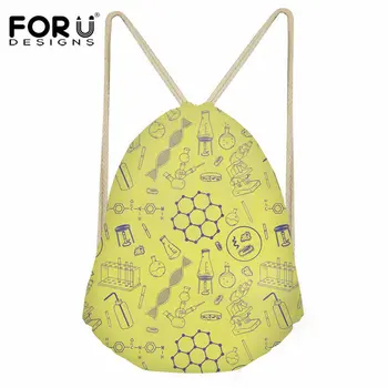 FORUDESIGNS Waterproof Casual Drawstring Bag Science Teacher Pattern String Backpack for Kids School Fashion Cinch Sack Female
FORUDESIGNS Waterproof Casual Drawstring Bag Science Teacher Pattern String Backpack for Kids School Fashion Cinch Sack Female