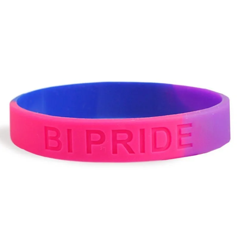 Bisexual gay pride trans LGBT pride bi pride Silicone Sports Bracelets & Bangles Fluorescent Rubber Fitness Wristband Bracelet
Bisexual gay pride trans LGBT pride bi pride Silicone Sports Bracelets & Bangles Fluorescent Rubber Fitness Wristband Bracelet