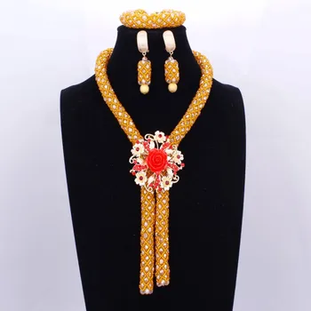 100% Handmade Red Flower Embellished Orange African Beads Fashion Jewelry For Women Sexy Necklace And Earring Set 2017
100% Handmade Red Flower Embellished Orange African Beads Fashion Jewelry For Women Sexy Necklace And Earring Set 2017