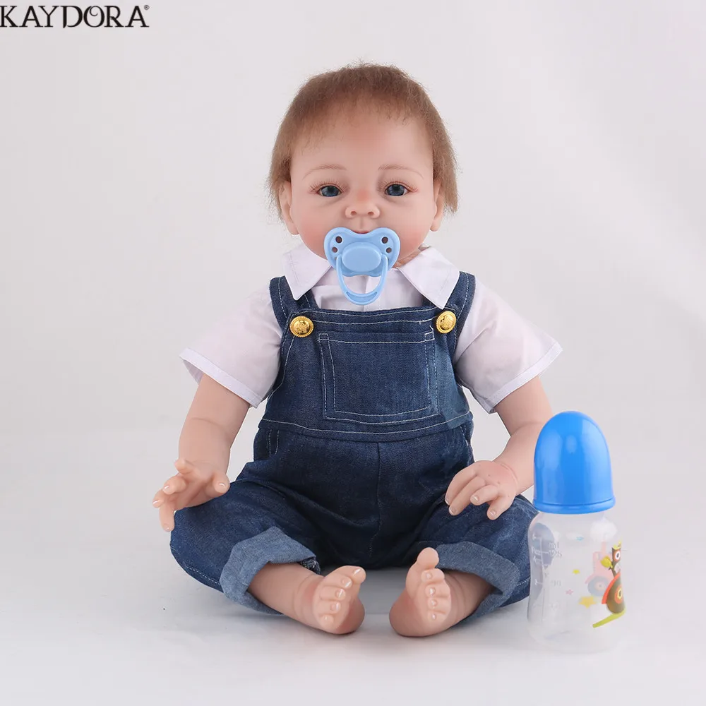 KAYDORA 55CM 22 inch Silicone Reborn Baby Dolls Lifelike Newborn Bebe Alive Realistic Jeans Mohair Girl Doll Birthday Gift
KAYDORA 55CM 22 inch Silicone Reborn Baby Dolls Lifelike Newborn Bebe Alive Realistic Jeans Mohair Girl Doll Birthday Gift