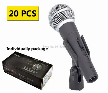 

Free shipping, 20 pcs discount price sale sm-58sk wired dynamic vocal microphone , sm-58sk sm-58 wired microphone