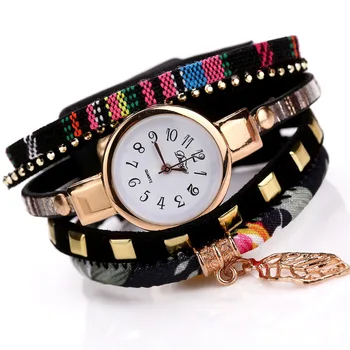 Duoya Fashion Ladies Watches Women Luxury Leaf Fabric Gold Wrist for Women Bracelet Vintage Jewelry Clock Relogio Feminino-30
Duoya Fashion Ladies Watches Women Luxury Leaf Fabric Gold Wrist for Women Bracelet Vintage Jewelry Clock Relogio Feminino-30