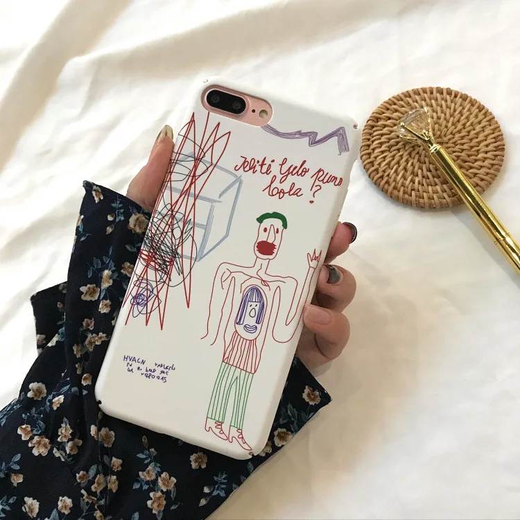 Retro Graffiti illustration Couple Phone Case For iPhone X 6 6S Puls 7 8 Puls Hard PC Frosted Back Cover Coque Funda Capa
Retro Graffiti illustration Couple Phone Case For iPhone X 6 6S Puls 7 8 Puls Hard PC Frosted Back Cover Coque Funda Capa