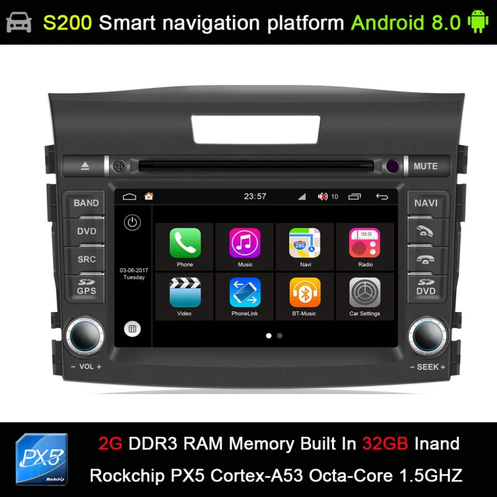 auto Android 8.0 system PX5 Octa 8-Core CPU 2G Ram 32GB Rom Car DVD Radio GPS Navigation for HONDA NEW CR-V CRV 2012
auto Android 8.0 system PX5 Octa 8-Core CPU 2G Ram 32GB Rom Car DVD Radio GPS Navigation for HONDA NEW CR-V CRV 2012