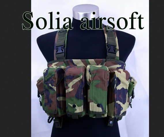 tactical airsoft vest large capacity magazine AK Rig carrier combat vest Woodland Camo
tactical airsoft vest large capacity magazine AK Rig carrier combat vest Woodland Camo