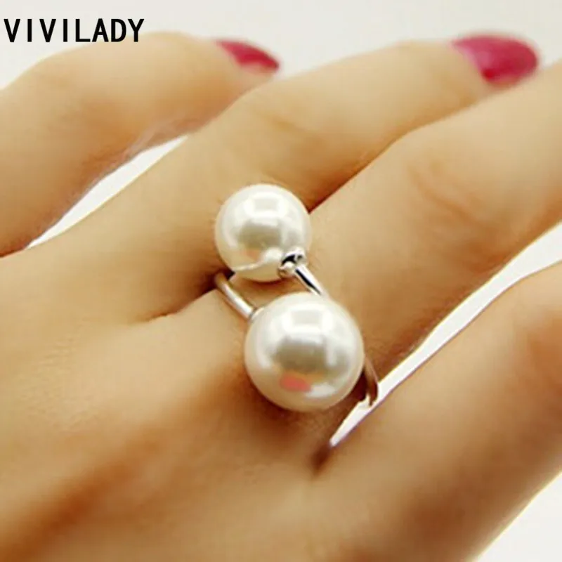 VIVILADY Fashion Double Imitation Pearls Rings Women Trendy Jewelry Femme Anillos Bijoux Accessory Birthday Valentine's Day Gift
VIVILADY Fashion Double Imitation Pearls Rings Women Trendy Jewelry Femme Anillos Bijoux Accessory Birthday Valentine's Day Gift