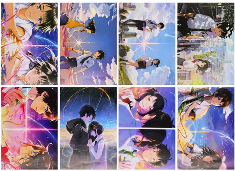 8 pcs/set different designs A3 Posters Japanese Anime YOUR NAME your name In Paintings Wall Pictures Free shipping
8 pcs/set different designs A3 Posters Japanese Anime YOUR NAME your name In Paintings Wall Pictures Free shipping