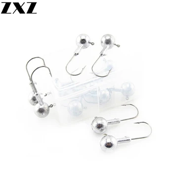 50pcs/box Fishing Hooks Set 1g-20g Lead Metal Jig Head Fishhooks with Lure Hard Box For Soft Bait Hook Tackle Accessories T4
50pcs/box Fishing Hooks Set 1g-20g Lead Metal Jig Head Fishhooks with Lure Hard Box For Soft Bait Hook Tackle Accessories T4