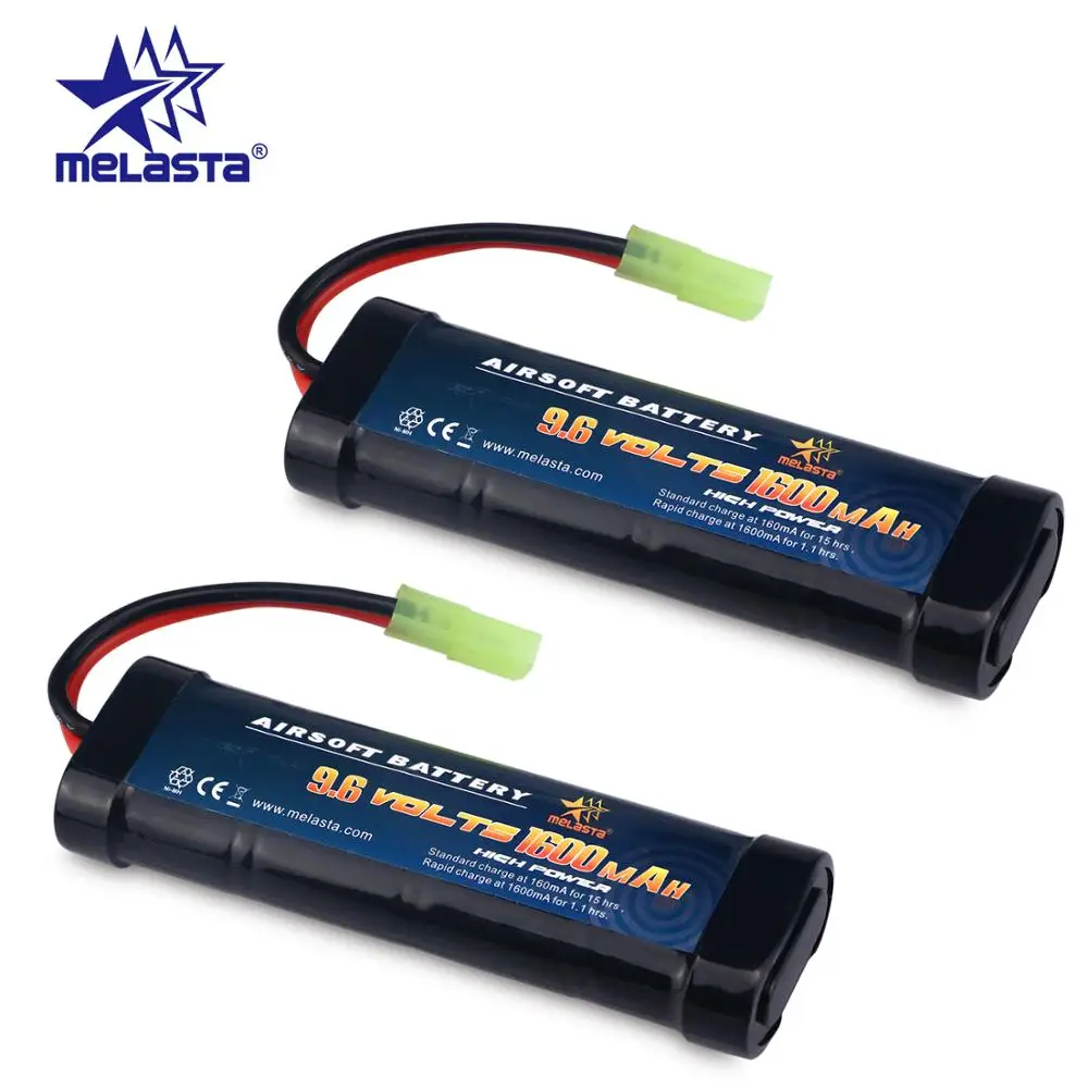 Плоский аккумулятор Melasta 8S 2/3A 9,6 в 1600 мАч NiMH с разъемом Mini Tamiya для страйкбольных пистолетов Mini серии AK или AEG's, 2 упаковки
Плоский аккумулятор Melasta 8S 2/3A 9,6 в 1600 мАч NiMH с разъемом Mini Tamiya для страйкбольных пистолетов Mini серии AK или AEG's, 2 упаковки