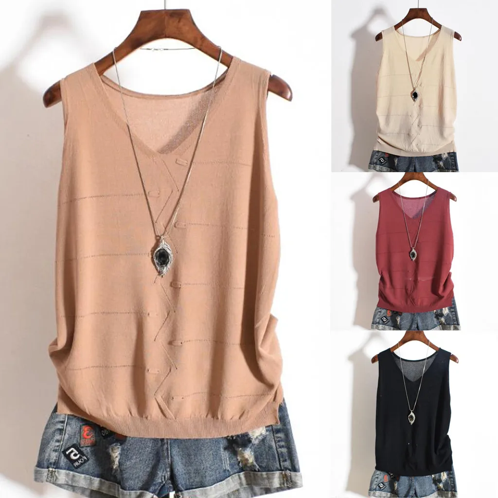 Female summer Casual O-Neck Solid Sleeveless Vest girl hot Tank Top Women Fashion Solid Sleeveless Tank Top debardeur femme sexy
Female summer Casual O-Neck Solid Sleeveless Vest girl hot Tank Top Women Fashion Solid Sleeveless Tank Top debardeur femme sexy