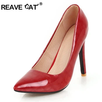 REAVE CAT Shoes woman High heels Ladies pumps Pointed toe Shallow Fashion Sexy Patent leather Party shoes Spring summer A1525
REAVE CAT Shoes woman High heels Ladies pumps Pointed toe Shallow Fashion Sexy Patent leather Party shoes Spring summer A1525