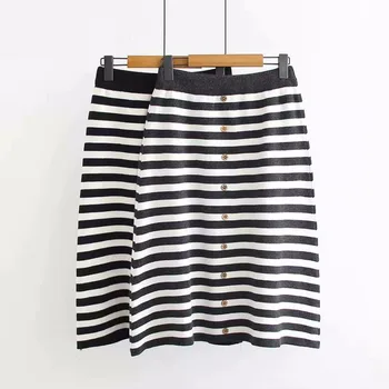 Autumn Striped A-line Casual Plus Size Skirt Women2018 Elastic Waist Female Girl Oversized Casual Knee-Length Midi Skirts
Autumn Striped A-line Casual Plus Size Skirt Women2018 Elastic Waist Female Girl Oversized Casual Knee-Length Midi Skirts