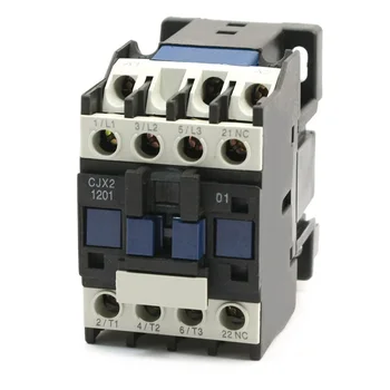 12A ,AC-3 Rated Current CJX2-1201 Relay 3Poles 1NC 24VAC 50/60Hz Coil Voltage Motor Controller AC Contactor DIN Rail Mount 
12A ,AC-3 Rated Current CJX2-1201 Relay 3Poles 1NC 24VAC 50/60Hz Coil Voltage Motor Controller AC Contactor DIN Rail Mount