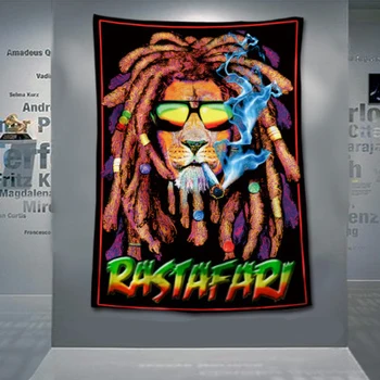 Rastafari Flag Banner Music Rock Band Reggae Jamaica Lion Home Decoration Hanging flag 4 Gromments in Corners 3*5FT 144cm*96cm
Rastafari Flag Banner Music Rock Band Reggae Jamaica Lion Home Decoration Hanging flag 4 Gromments in Corners 3*5FT 144cm*96cm