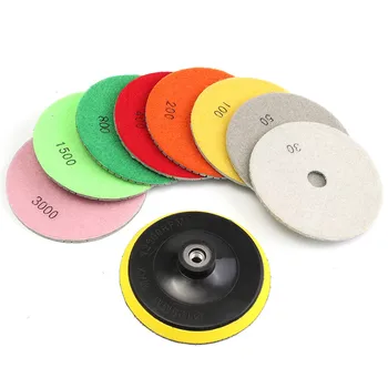 9Pcs/Set 5 Inch Diamond Polishing Pad Set Granite Marble Concrete Stone Tile Wet Dry For Granite Concrete Marble Stone Tiles
9Pcs/Set 5 Inch Diamond Polishing Pad Set Granite Marble Concrete Stone Tile Wet Dry For Granite Concrete Marble Stone Tiles