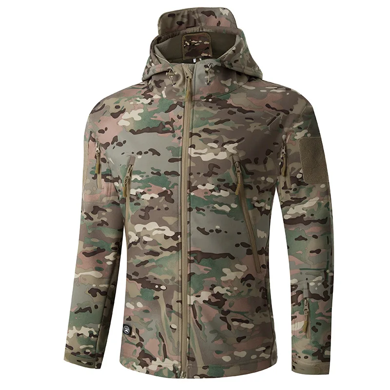 New Spring Soft Shell Military Camouflage Jackets Men Hooded Waterproof Tactical Fleece Jacket Winter Warm Army Outerwear Coat
New Spring Soft Shell Military Camouflage Jackets Men Hooded Waterproof Tactical Fleece Jacket Winter Warm Army Outerwear Coat