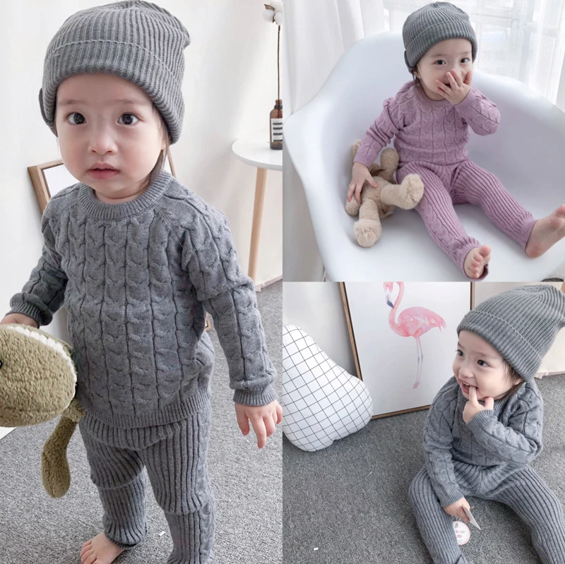 New Baby Girls Boys Knitted Pullover+pants Suit Bottom Shirt Trousers Sweaters Home Suit Autumn And Winter Baby Clothes
New Baby Girls Boys Knitted Pullover+pants Suit Bottom Shirt Trousers Sweaters Home Suit Autumn And Winter Baby Clothes