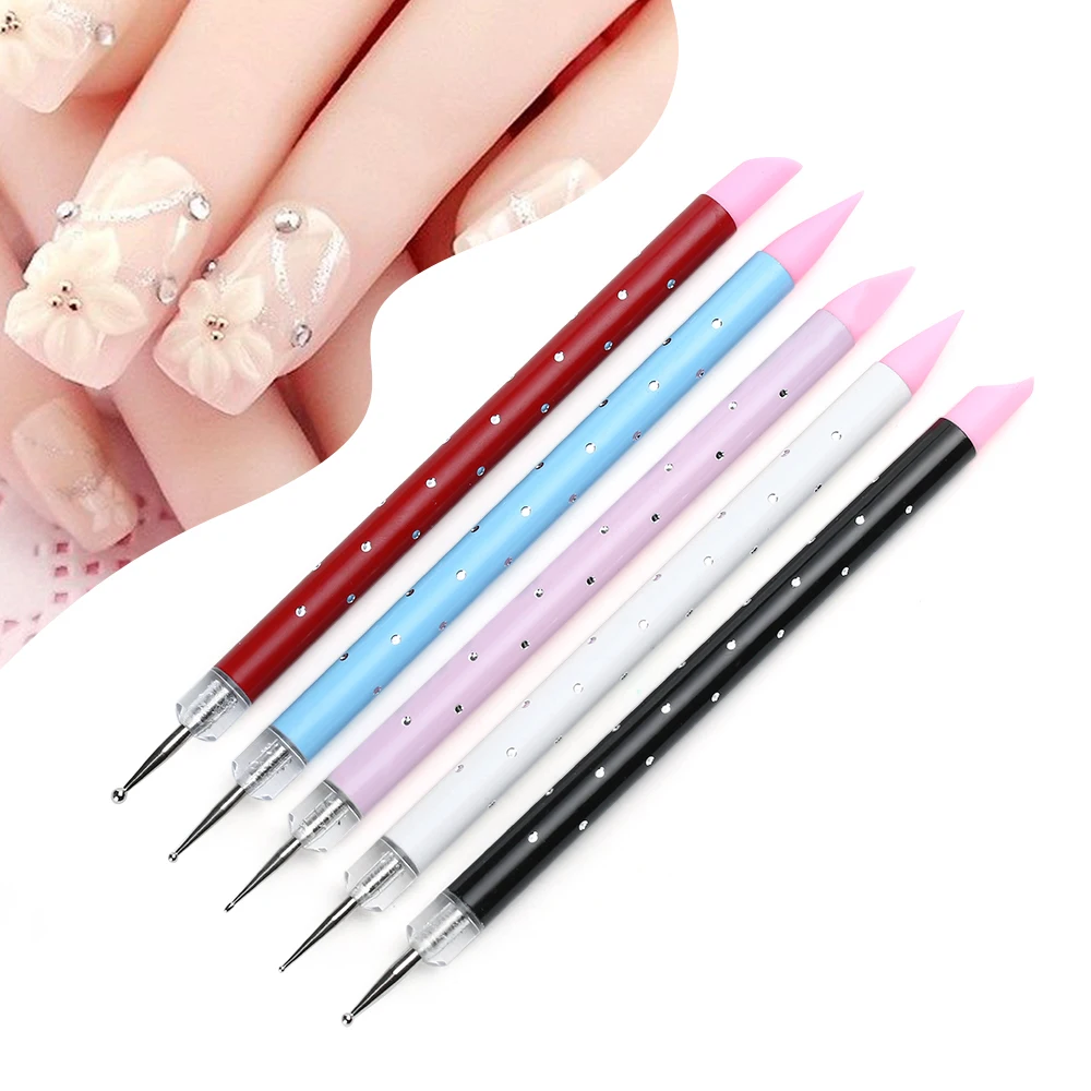 5Pcs Professional Dual-ended Sculpture Painting Dotting Pen Set Silicone Head Sculpture Carving Pen DIY Manicure Nail Art Tools
5Pcs Professional Dual-ended Sculpture Painting Dotting Pen Set Silicone Head Sculpture Carving Pen DIY Manicure Nail Art Tools