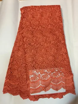 2016 Latest design orange color african cord lace high quality wholesale african guipure lace fabric
2016 Latest design orange color african cord lace high quality wholesale african guipure lace fabric