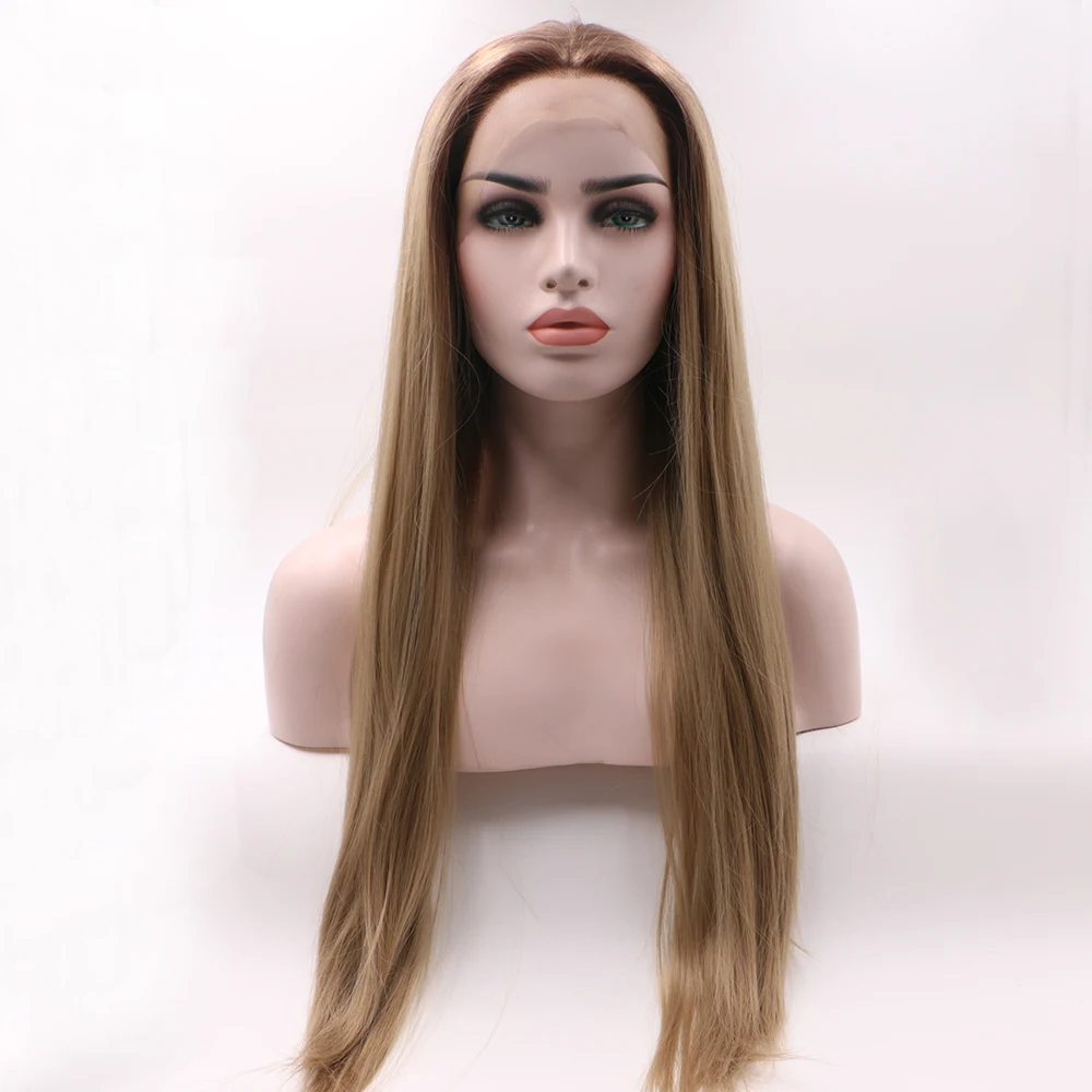 Fantasy Beauty Ombre Long Straight Brown Dark Root Lace Front Wigs 2 Tone Color Heat Resistant Fiber Full Wig
Fantasy Beauty Ombre Long Straight Brown Dark Root Lace Front Wigs 2 Tone Color Heat Resistant Fiber Full Wig