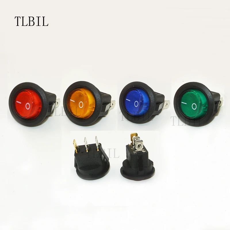 4Pcs Car 220V 12V 24V Round Rocker Dot Boat LED Light Toggle Switch SPST ON/OFF Top Sales Electric Controls
4Pcs Car 220V 12V 24V Round Rocker Dot Boat LED Light Toggle Switch SPST ON/OFF Top Sales Electric Controls
