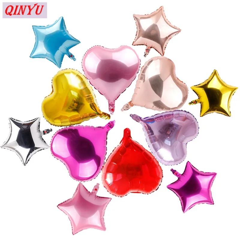 5Pcs/lot 10 Inch 25cm Heart Star Shape Party Balloons Metallic Color Foil Balloons For Wedding Decoration Float Balls 5Z
5Pcs/lot 10 Inch 25cm Heart Star Shape Party Balloons Metallic Color Foil Balloons For Wedding Decoration Float Balls 5Z
