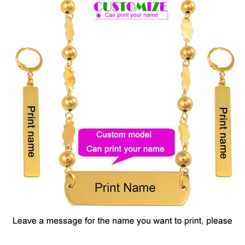 Anniyo Customize Name Pendant Beads Necklace Earrings Sets Marshall Stainless Steel Polynesia Jewelry Micronesia Letters #067421
Anniyo Customize Name Pendant Beads Necklace Earrings Sets Marshall Stainless Steel Polynesia Jewelry Micronesia Letters #067421