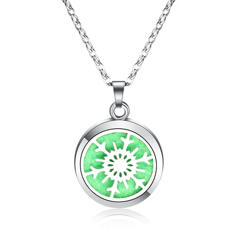 Aroma Diffuser Snowflake Pendant Stainless Steel Magnetic Necklace Perfume Essential Oil Diffuser Aromatherapy Locket Jewelry
Aroma Diffuser Snowflake Pendant Stainless Steel Magnetic Necklace Perfume Essential Oil Diffuser Aromatherapy Locket Jewelry