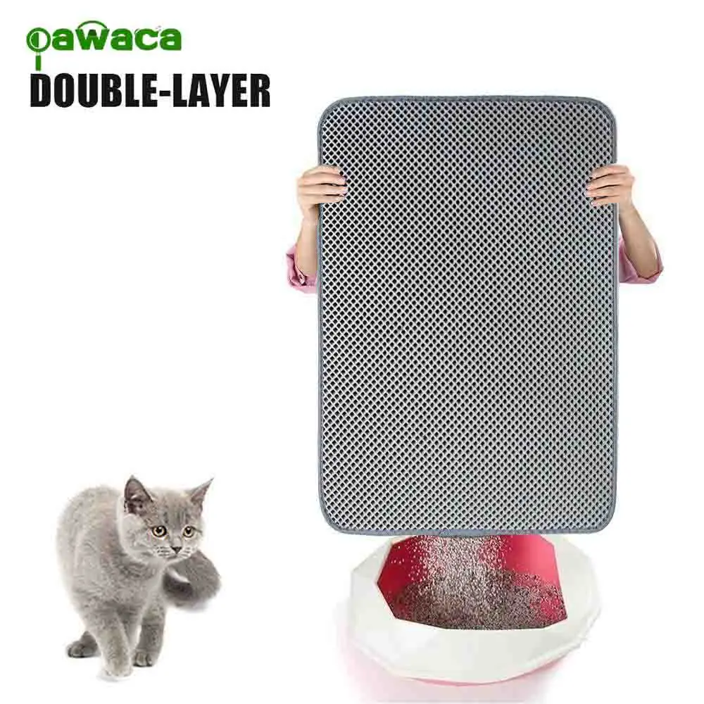 EVA Cat Litter Trapping Mats Double Layer Water-Proof Cat Litter Pet Mat Nonslip Kitten Toilet Mats Protect Floor Pad 16 X 20in
EVA Cat Litter Trapping Mats Double Layer Water-Proof Cat Litter Pet Mat Nonslip Kitten Toilet Mats Protect Floor Pad 16 X 20in