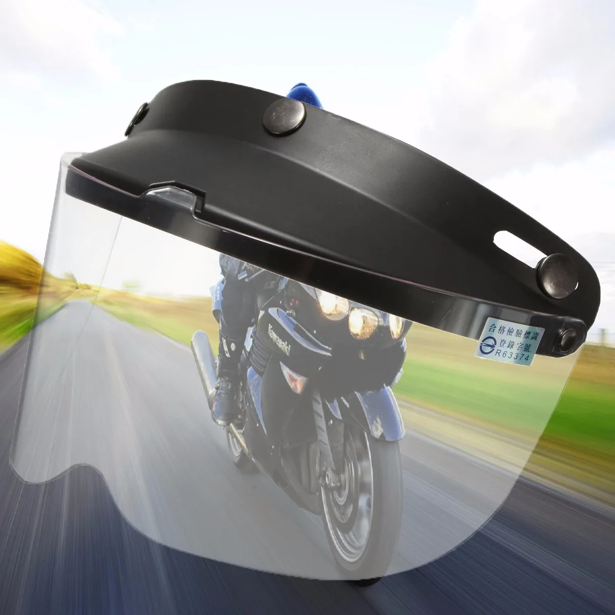 Autoleader 20x14.5cm Universal 3 Snap Retro Open Face Motorcycle Helmet Flip Up Visor Shield Len Transparent ABS+PC Len Durable
Autoleader 20x14.5cm Universal 3 Snap Retro Open Face Motorcycle Helmet Flip Up Visor Shield Len Transparent ABS+PC Len Durable