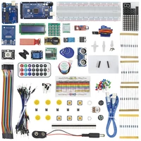 Kit for Arduino Uno Mega 2560 LCD 1602 UNL2003 HC-SR04 Sensor Switch Module Breadboard Dupont Line + Plastic Box