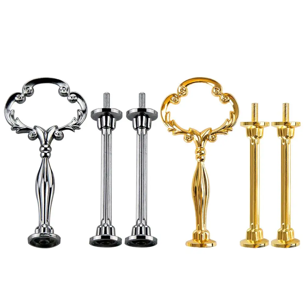 2pcs Kit 3-Tier Sunflower Shape Fruit Cake Plate Rack Stand Zine Alloy Handle Fittings Display Server Holder - Golden
2pcs Kit 3-Tier Sunflower Shape Fruit Cake Plate Rack Stand Zine Alloy Handle Fittings Display Server Holder - Golden