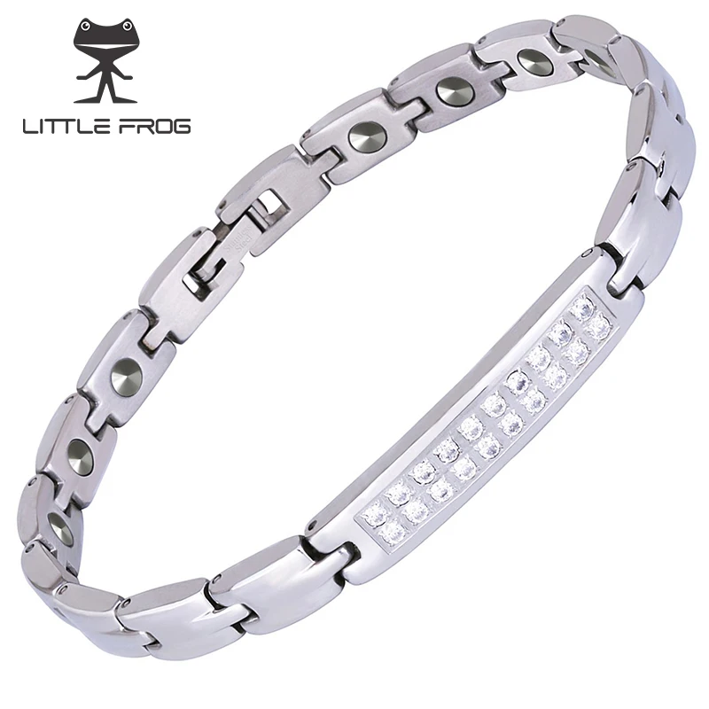 LITTLE FROG SGS authentication 17 PCS 99.9999% Pure Germanium Bracelet for Women Stainless Steel Bracelets & Bangles 10197
LITTLE FROG SGS authentication 17 PCS 99.9999% Pure Germanium Bracelet for Women Stainless Steel Bracelets & Bangles 10197