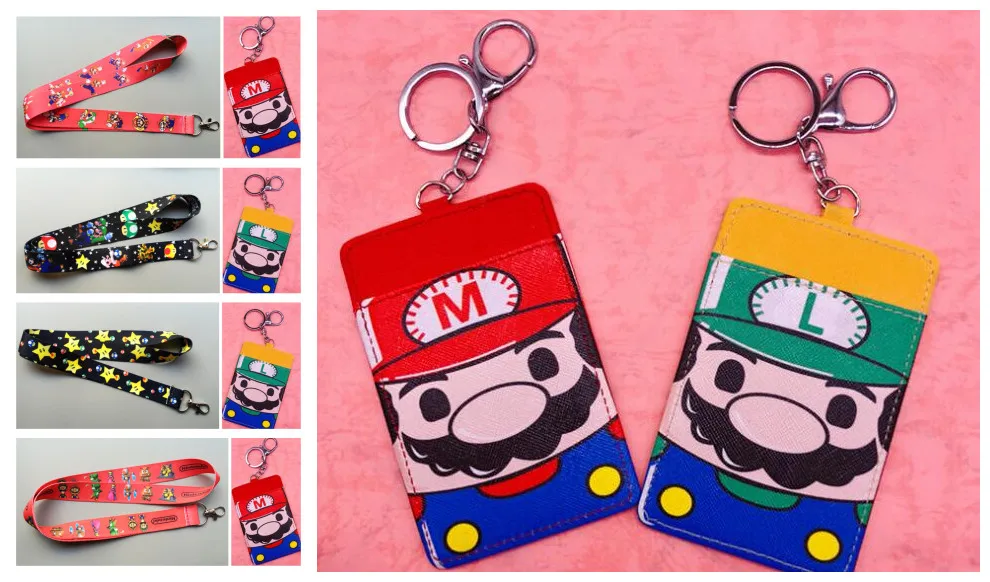 Retail New 1pcs Super Mario pu Named Card Holder Identity Badge with Lanyard Neck Strap Card Bus ID Holders With Key Chain
Retail New 1pcs Super Mario pu Named Card Holder Identity Badge with Lanyard Neck Strap Card Bus ID Holders With Key Chain