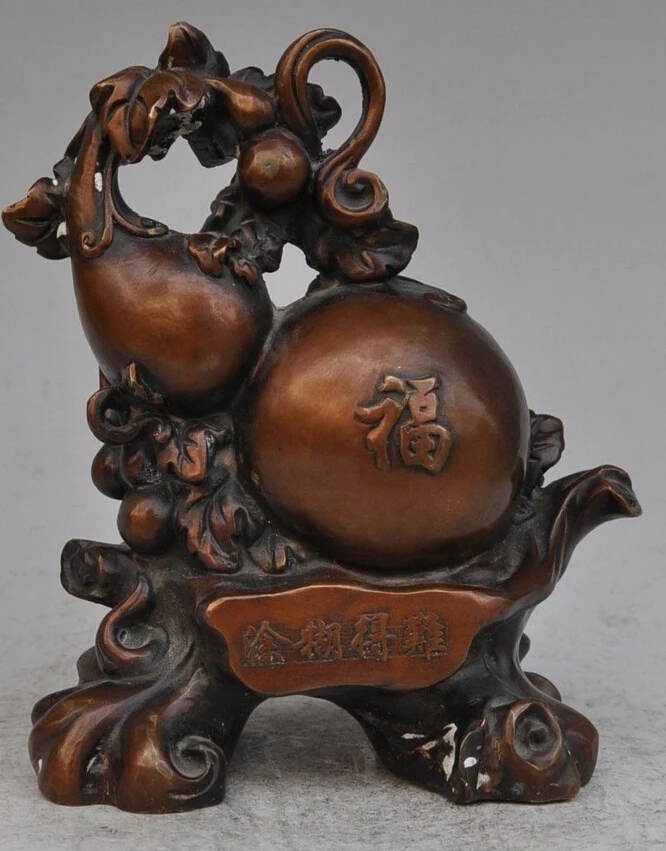 song voge gem S3476 10" Chinese Bronze Decoration FengShui Wealth Folk Fu Longevity Gourd Statue
song voge gem S3476 10" Chinese Bronze Decoration FengShui Wealth Folk Fu Longevity Gourd Statue