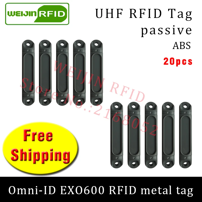 UHF RFID metal tag omni-ID EXO600 915m 868mhz Impinj Monza4QT EPC 20pcs free shipping durable ABS smart card passive RFID tags
UHF RFID metal tag omni-ID EXO600 915m 868mhz Impinj Monza4QT EPC 20pcs free shipping durable ABS smart card passive RFID tags