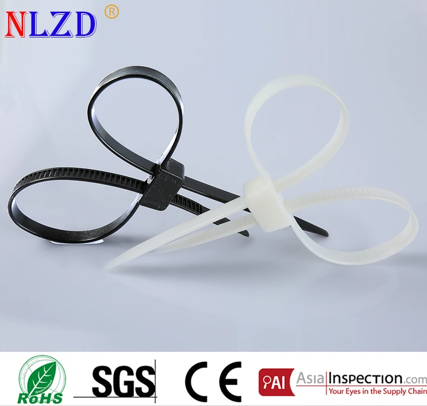 

Plastic Police Handcuffs 70cm Double Flex Nylon Cable Ties 250lbs Tensile Strength double plug cuff zip tie 5pcs DIY paradise.