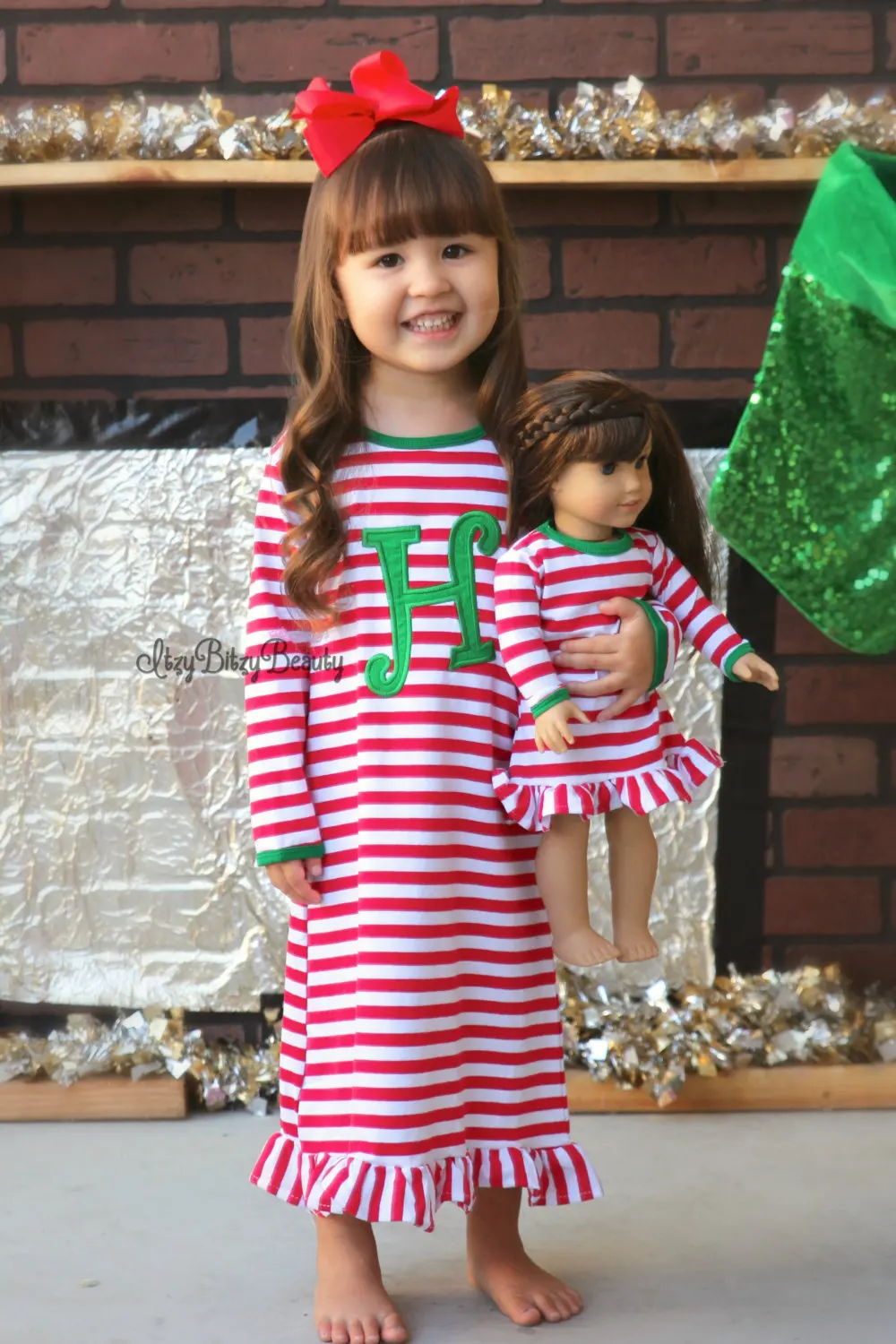 girls christmas night dress