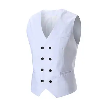 Men Solid Vests 2018 Summer New Fashion Design V-neck Vest Elegant Double-breasted Slim Big SIze white Vest Tops SAN0
Men Solid Vests 2018 Summer New Fashion Design V-neck Vest Elegant Double-breasted Slim Big SIze white Vest Tops SAN0