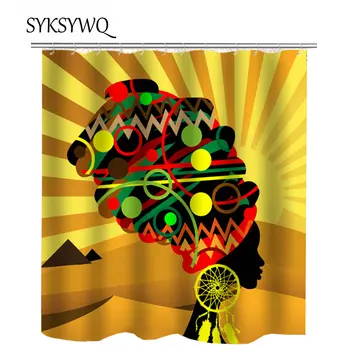2018 New Arrival African Shower Curtain Gold African Women Bathroom Curtain Waterproof Afro Hairstyle 3D Bathroom Shower Cloth
2018 New Arrival African Shower Curtain Gold African Women Bathroom Curtain Waterproof Afro Hairstyle 3D Bathroom Shower Cloth