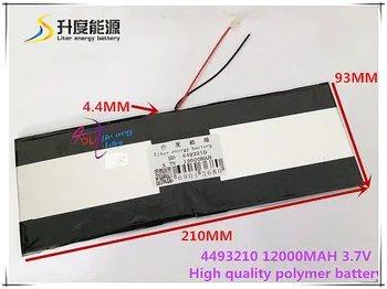 3.7V 12000mAH SD 4493210 (polymer lithium ion / Li-ion battery ) for tablet pc,10 CAPTAIN,ETERNAL
3.7V 12000mAH SD 4493210 (polymer lithium ion / Li-ion battery ) for tablet pc,10 CAPTAIN,ETERNAL