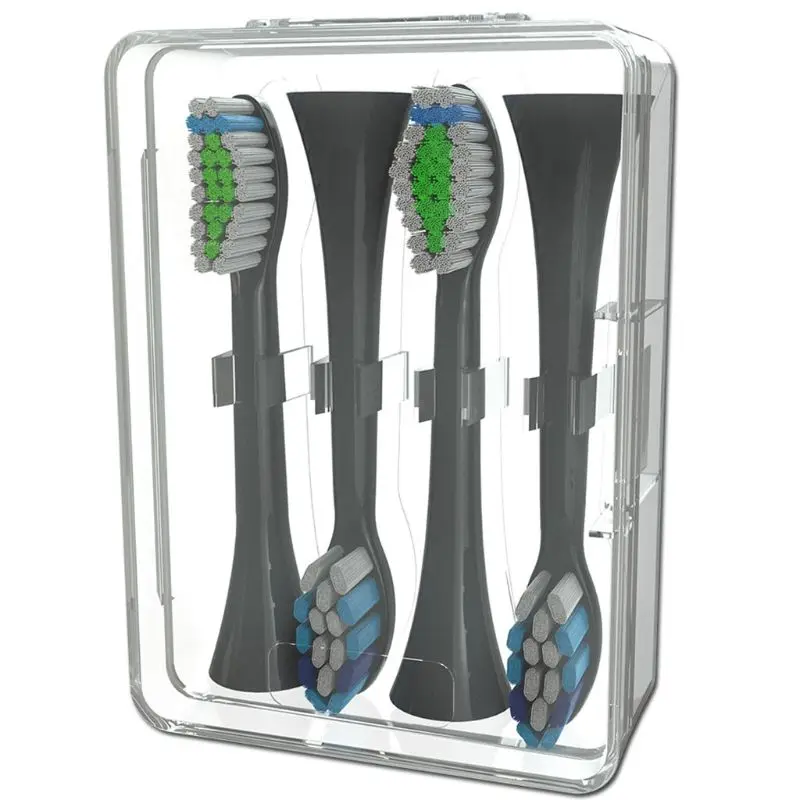 Travel Portable Electric Toothbrush Heads Holder 4 Capacity Organizer Storage Box For Philips HX6013/HX6063 Plastic Case A0416
Travel Portable Electric Toothbrush Heads Holder 4 Capacity Organizer Storage Box For Philips HX6013/HX6063 Plastic Case A0416