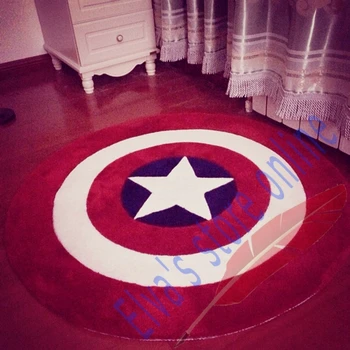 110cm 120cm Captain America Shield Carpet Cartoon Circle Handmade Living Room Parlor Hallway Bathroom Mats Rugs Cushion
110cm 120cm Captain America Shield Carpet Cartoon Circle Handmade Living Room Parlor Hallway Bathroom Mats Rugs Cushion