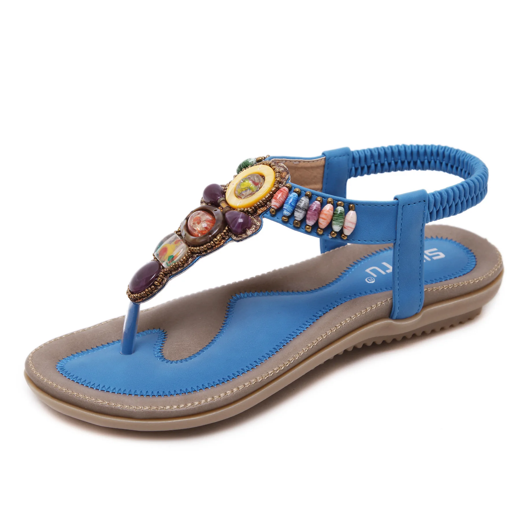Summer Sandals Women 2018 High Quality String Bead Elastic Band Flat Beach Rubber Sandals Plus Size 41 42 Leather Sandal Shoes
Summer Sandals Women 2018 High Quality String Bead Elastic Band Flat Beach Rubber Sandals Plus Size 41 42 Leather Sandal Shoes